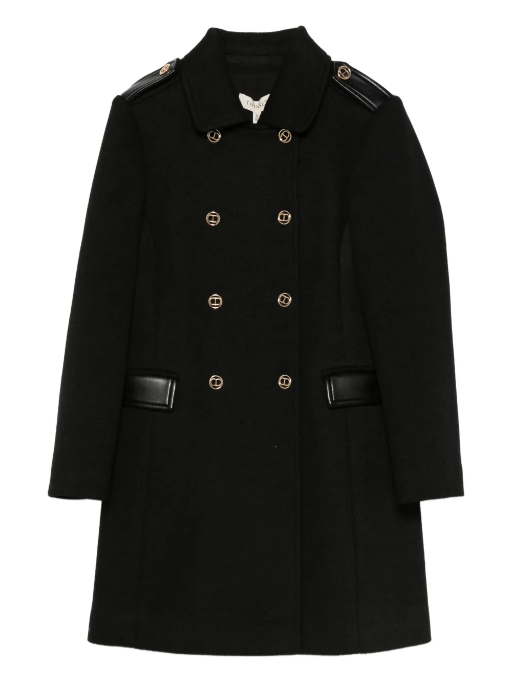 TWINSET Kids abrigo con doble botonadura | negro | Image 1