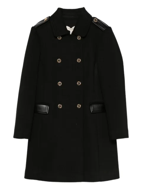 TWINSET Kids double-breasted epaulette-detail coat