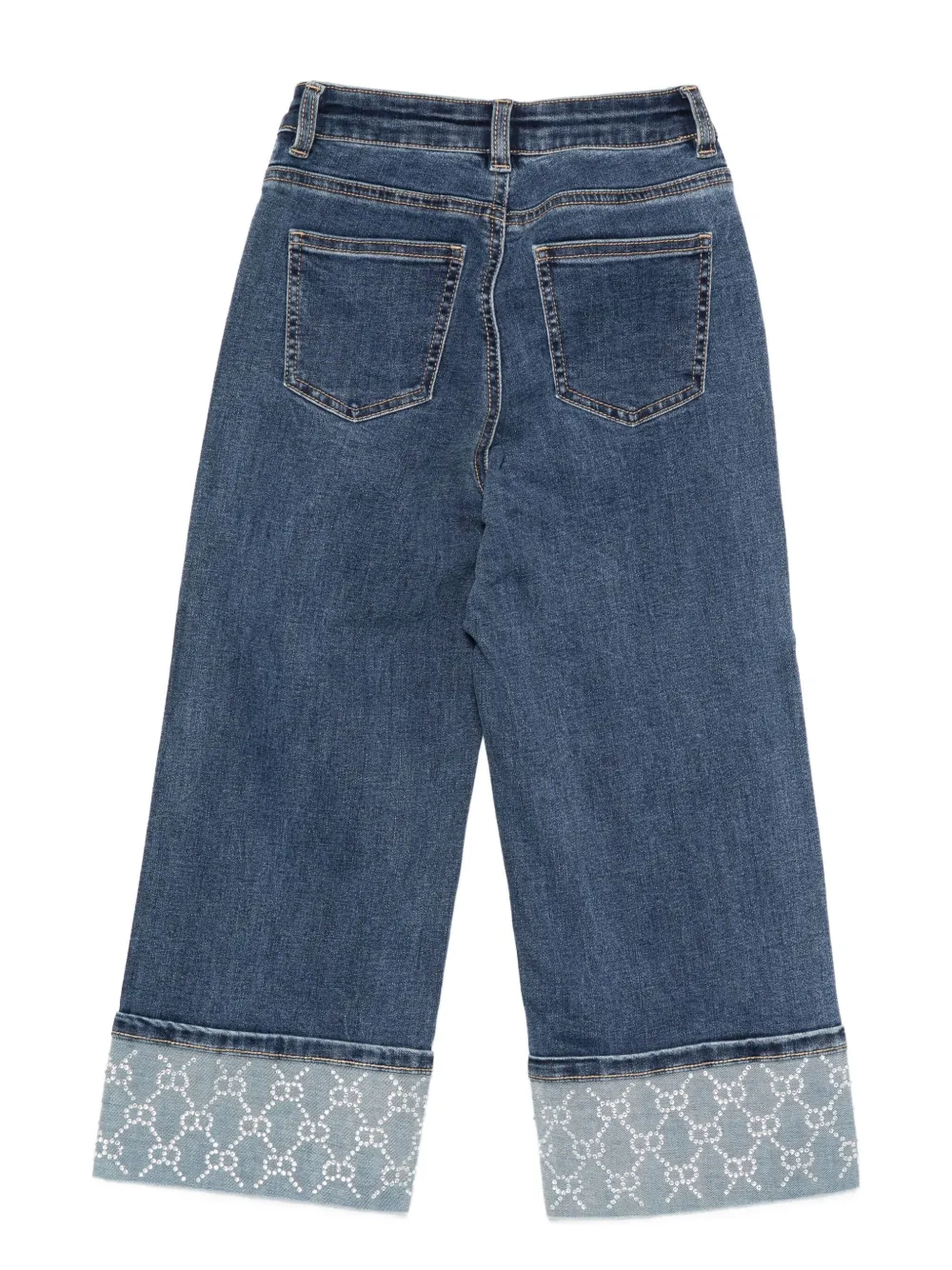 TWINSET Kids rhinestone-embellished jeans | Image 2