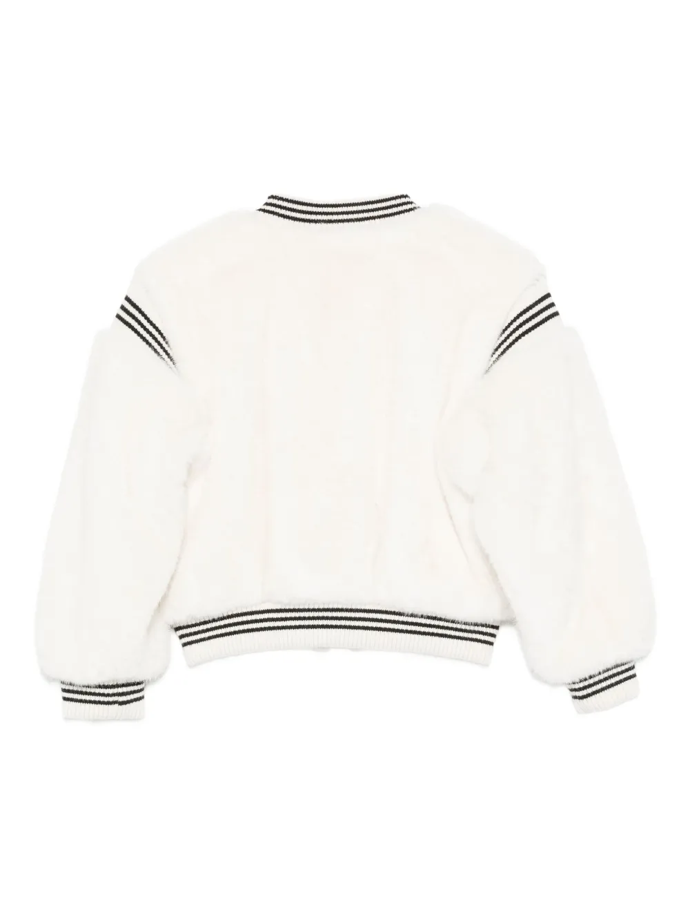 TWINSET Kids stripe-trimmed bomber jacket | Faux Fur Jackets | Image 2