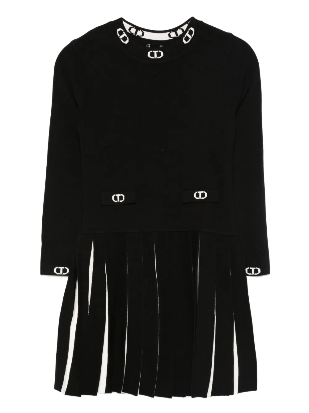 TWINSET Kids pleated-skirt dress - Nero