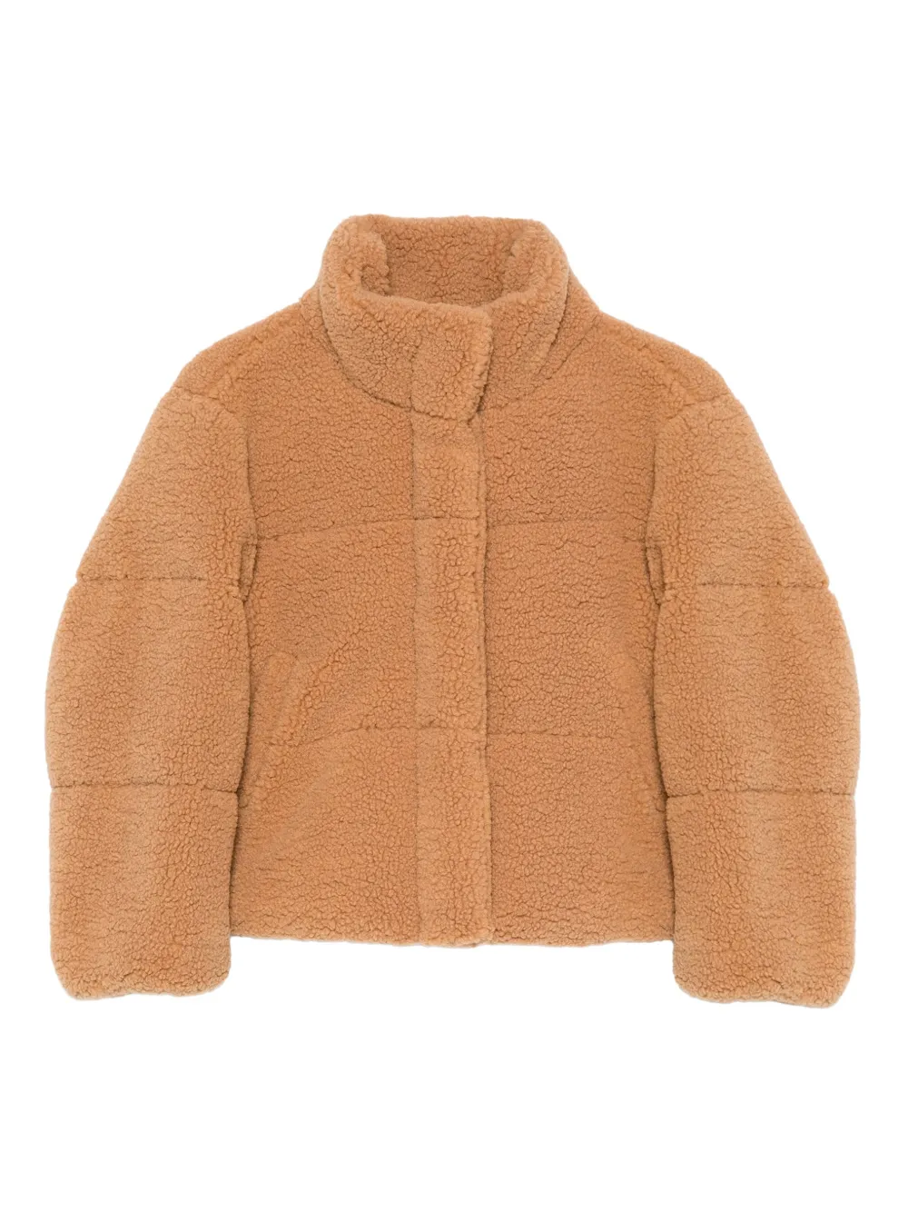 TWINSET Kids teddy padded jacket - ニュートラル TWINSET Kids teddy padded jacket - ニュートラル