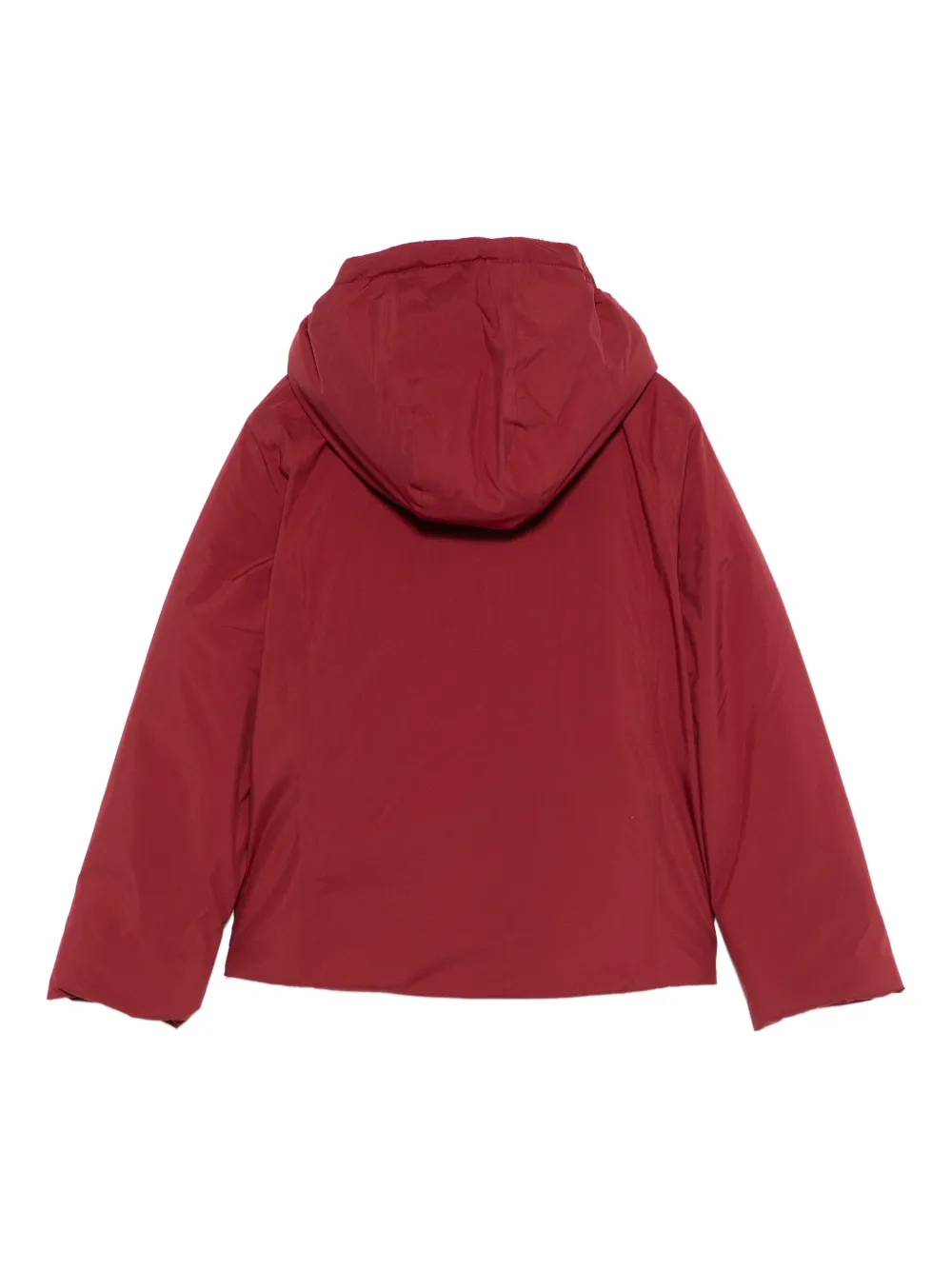 K-way Hooded Padded Jacket In Red