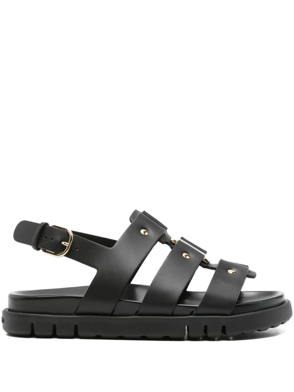 Ferragamo Sandalen met studs Zwart