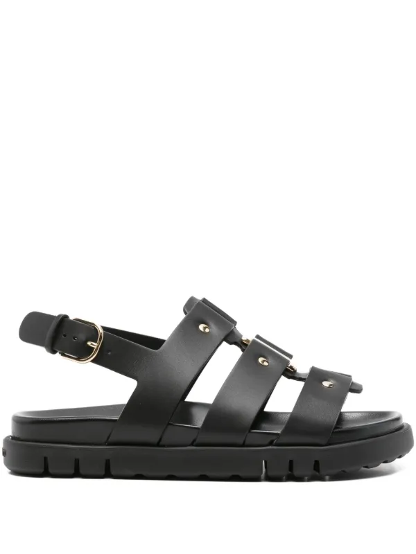 Ferragamo スタッズ ストラップサンダル | ブラック | FARFETCH JP