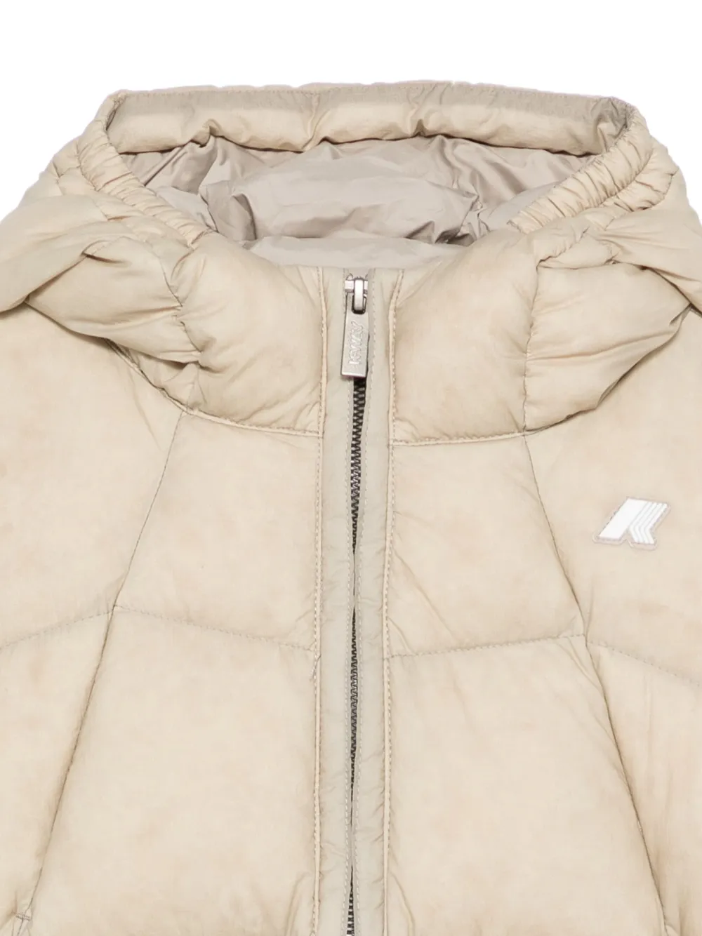 K Way Kids Donsjack met capuchon Beige
