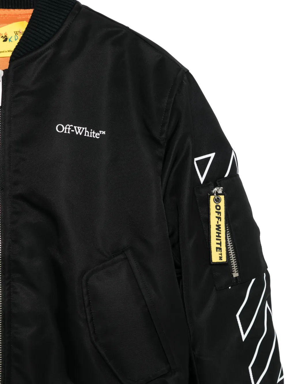 Off-White Kids Bomberjack met Arrow-mouwen Zwart