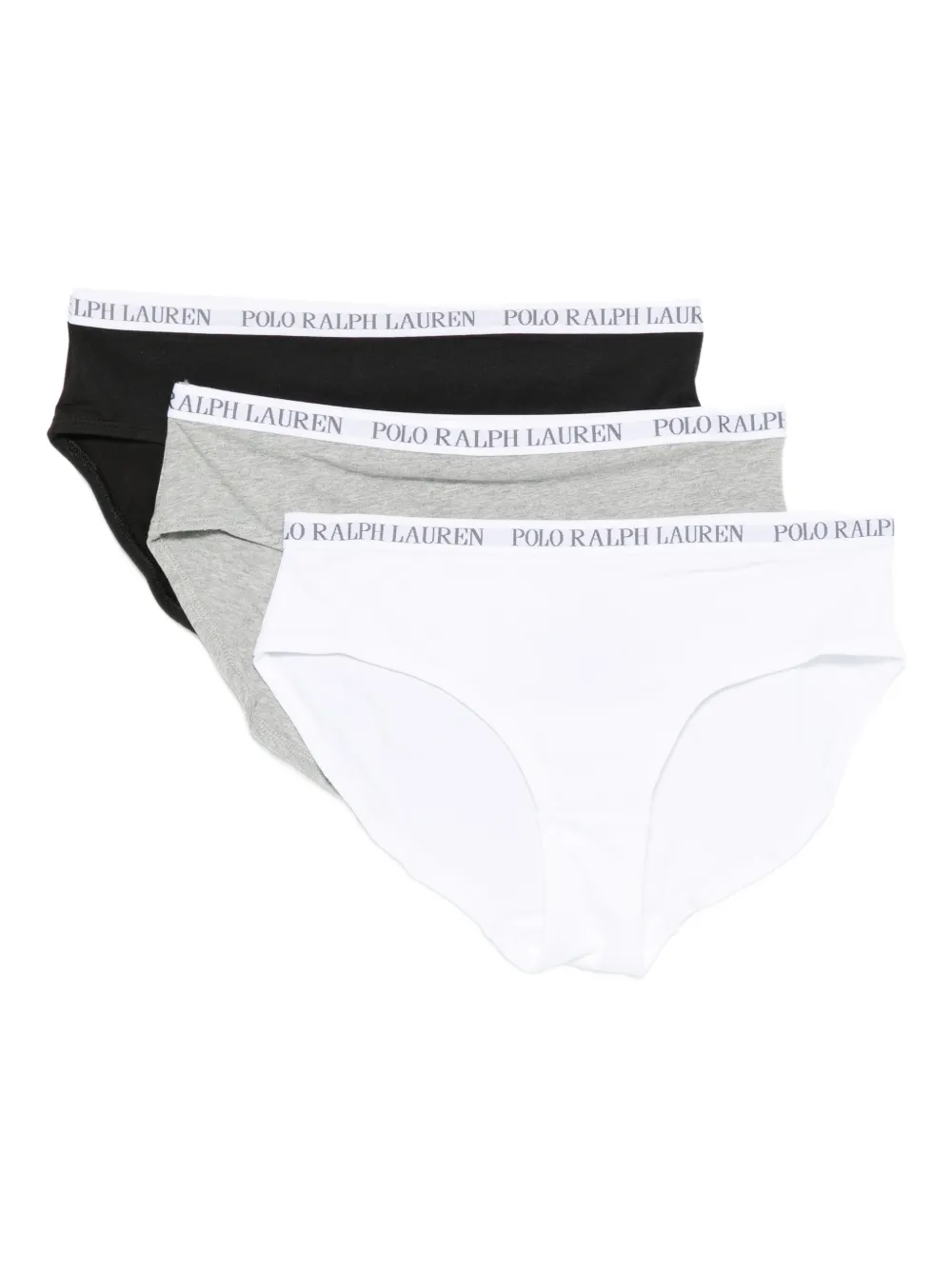 POLO RALPH LAUREN KIDS logo-waistband briefs (pack of three) | Black | Image 1