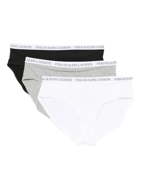 POLO RALPH LAUREN KIDS logo-waistband briefs (pack of three)
