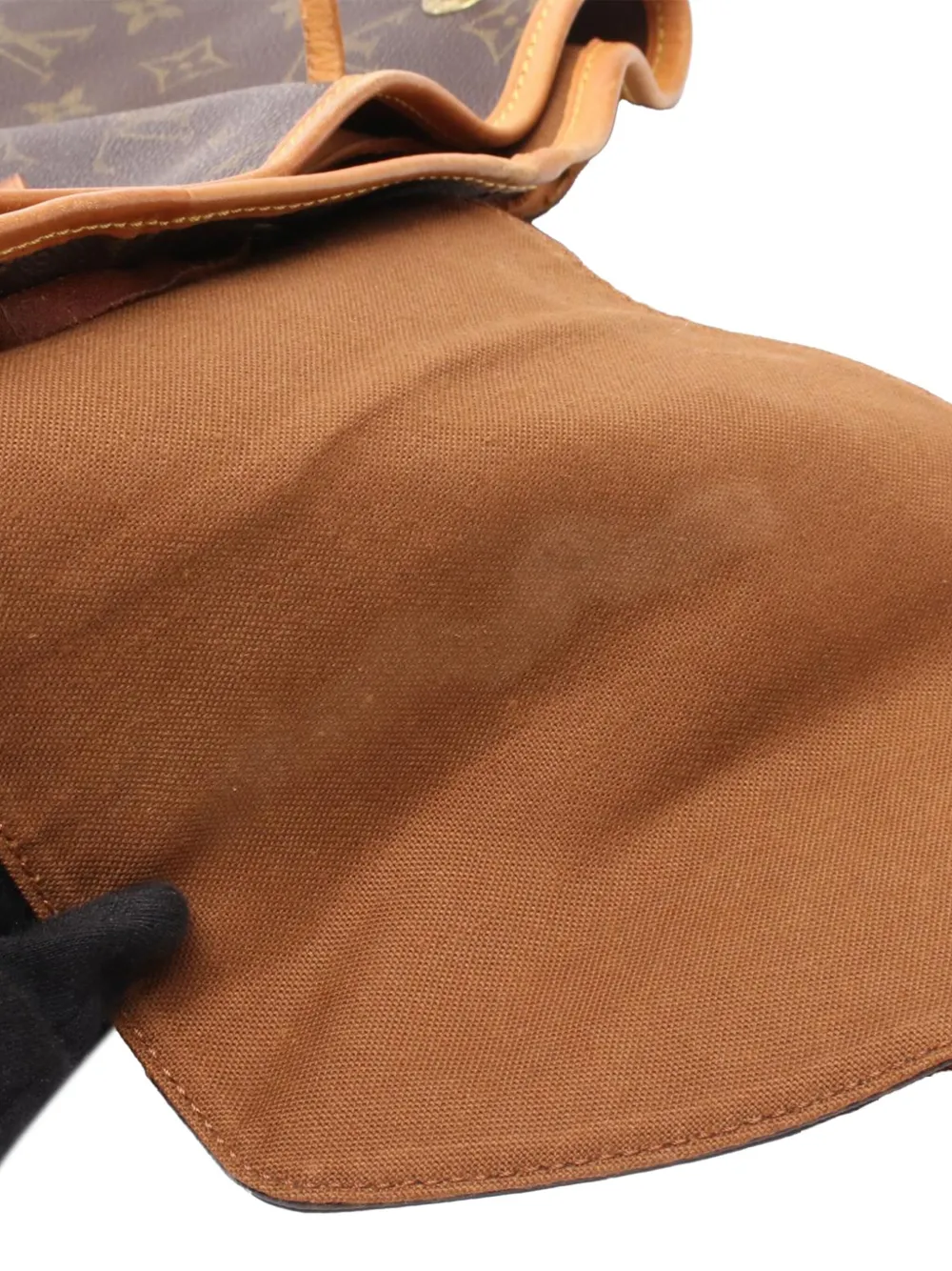 Pre-owned Louis Vuitton 1996 Monogram Montsouris Gm Backpack In Brown