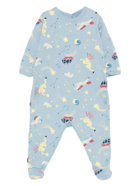 Petit Bateau بدلة أطفال بطبعة فضائية