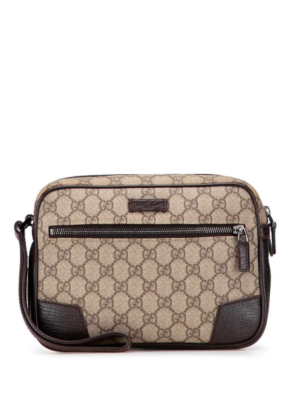 Gucci Pre-Owned 2000-2015 GG Supreme Web clutch bag | Brown | Image 1