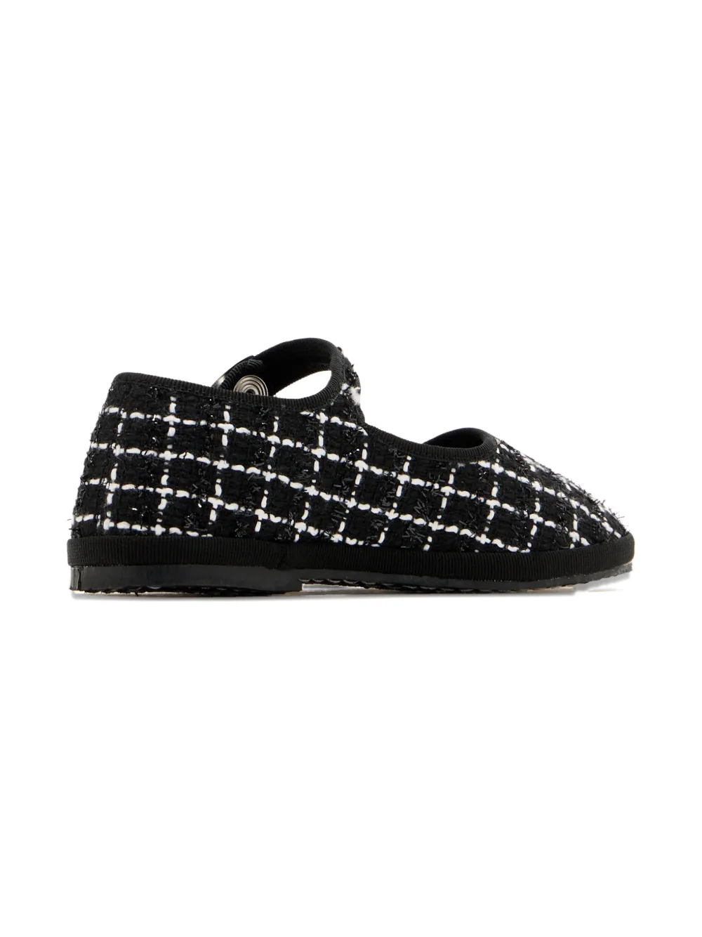 Capulette Sedeken Check Ballerinas In Black