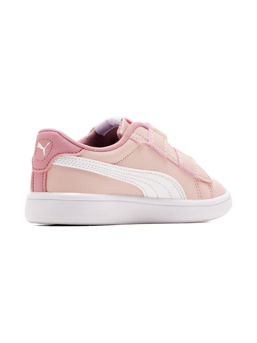 Puma Kids Smash 3.0 appliqué-strap sneakers - Roze