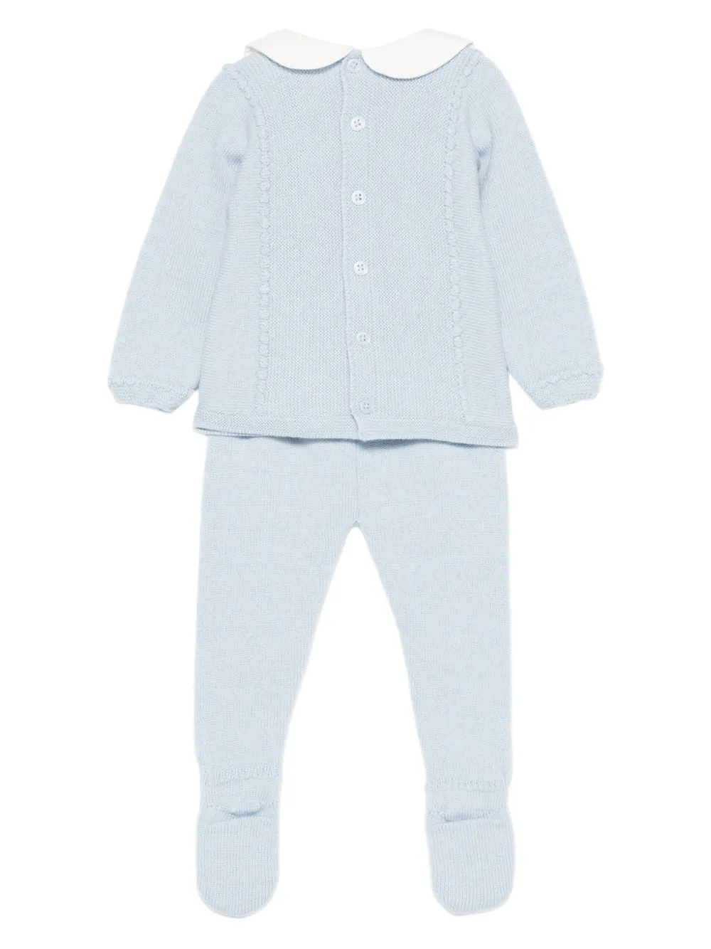 Paz Rodriguez cable-knit Peter Pan collar babygrow | Babygrow Sets | Image 2