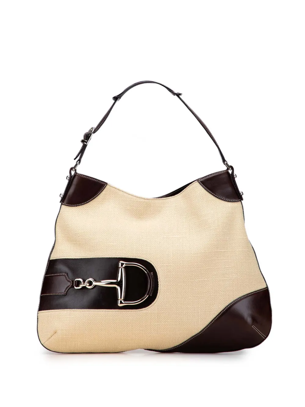 Gucci Pre-Owned 2000-2015 ラフィア ハスラー ホーボーバッグ - ブラウン Gucci Pre-Owned 2000-2015 ラフィア ハスラー ホーボーバッグ - ブラウン