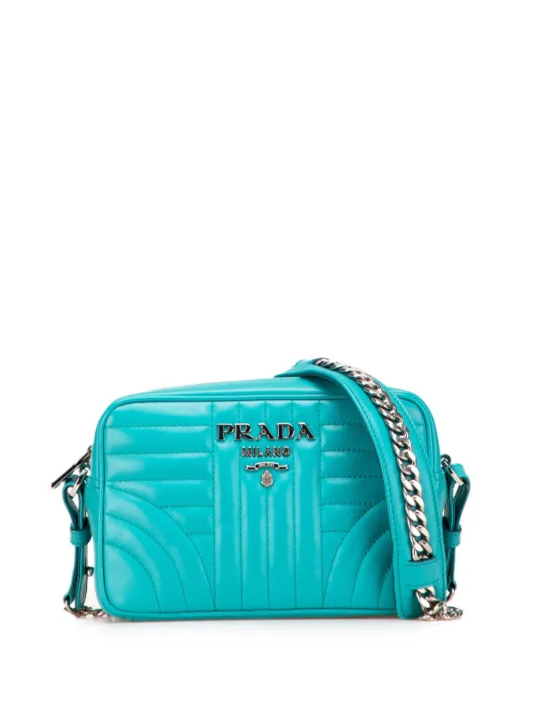 Prada Pre-Owned 2000-2025 Soft Calf Diagramme Camera Bag Crossbody