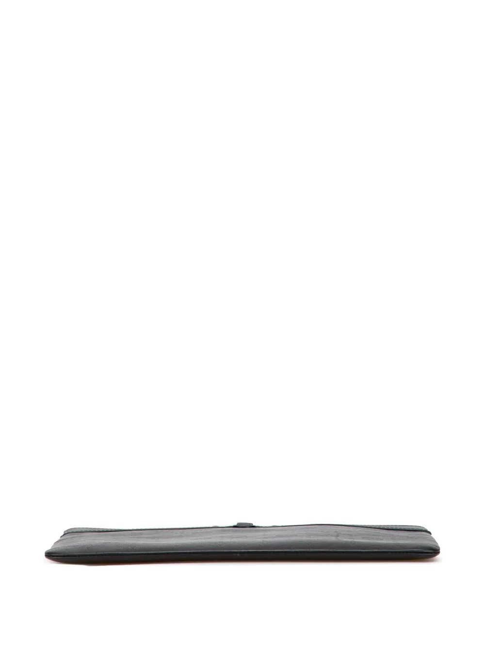Pre-owned Louis Vuitton 2019 Monogram Shadow Discovery Pochette Clutch Bag In Black