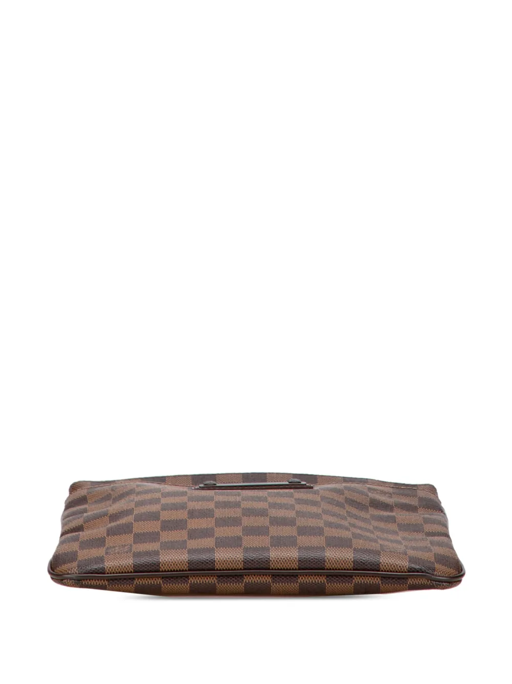 Pre-owned Louis Vuitton 2010 Damier Ebene Brooklyn Pochette Crossbody Bag In Brown
