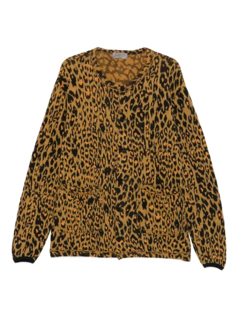 Yohji Yamamoto animal-print cardigan