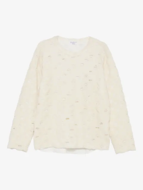 Yohji Yamamoto wool blend distressed sweater