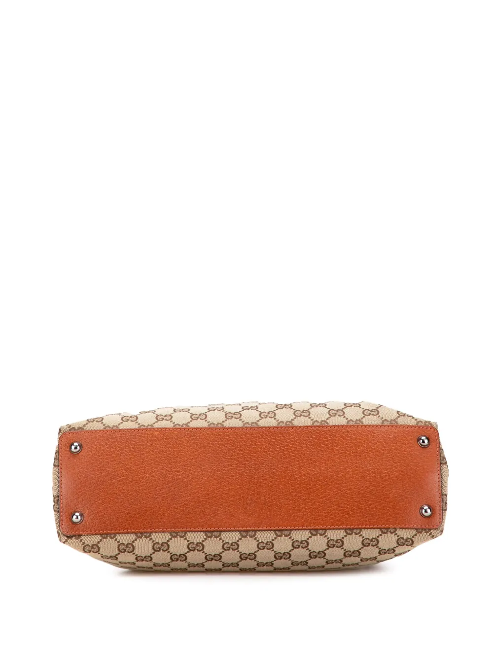 Pre-owned Gucci 2000-2015 Medium Gg Canvas Eclipse Tote Bag In Brown