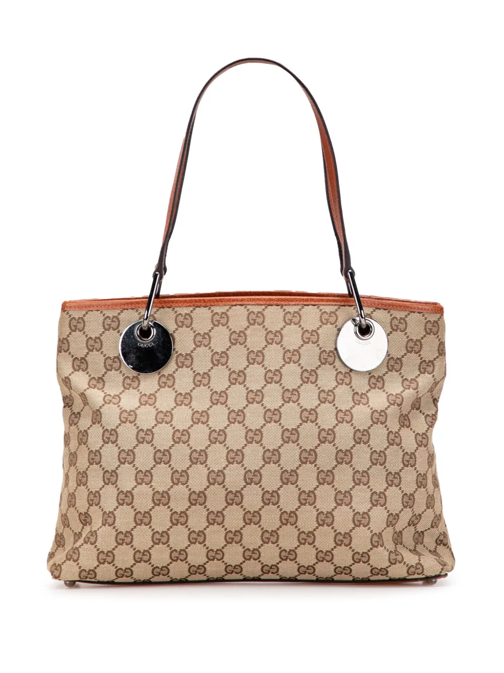 Gucci Pre-Owned 2000-2015 ミディアム エクリプス GGキャンバス トートバッグ - ブラウン Gucci Pre-Owned 2000-2015 ミディアム エクリプス GGキャンバス トートバッグ - ブラウン