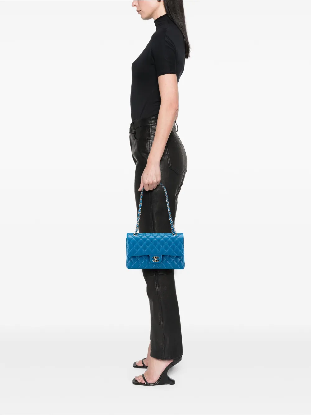 CHANEL Pre-Owned 2020 Medium Classic Caviar Double Flap shoulder bag | Pre-Owned | Image 2