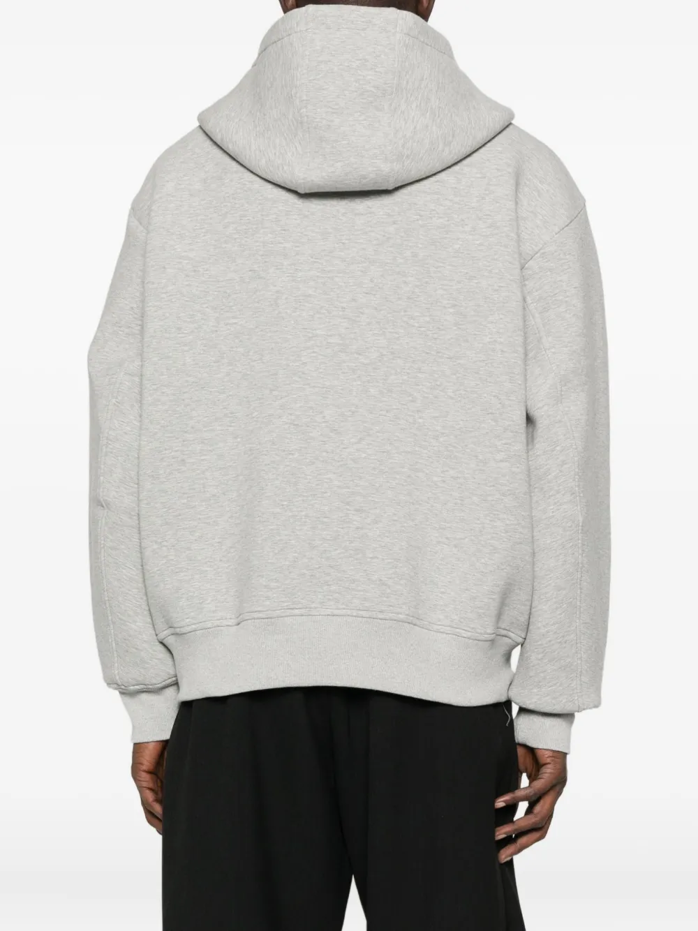 Feng Chen Wang Cotton-blend Hooded Jacket In Gray