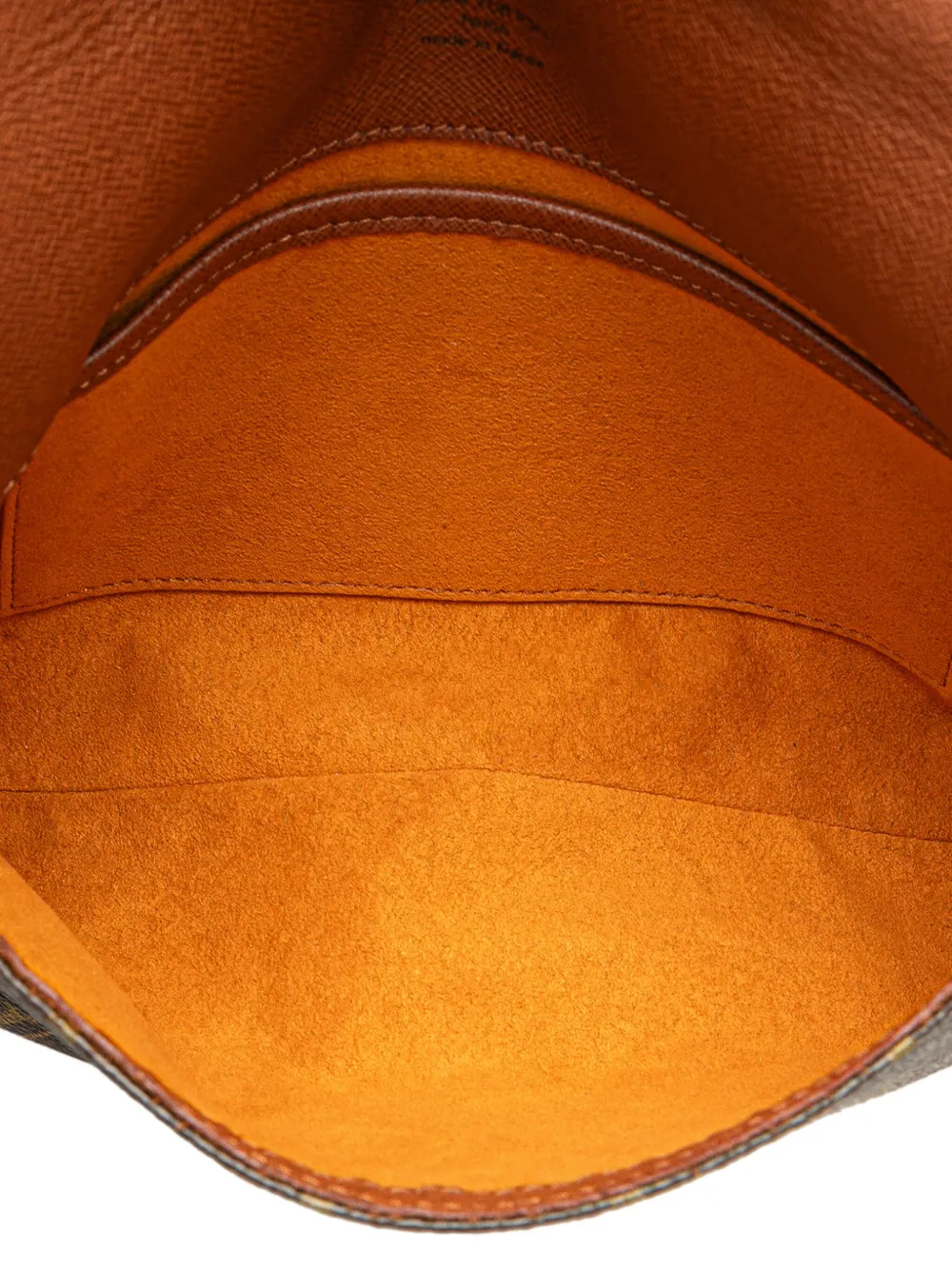 Pre-owned Louis Vuitton 1999 Monogram Musette Tango Long Strap Crossbody Bag In Brown