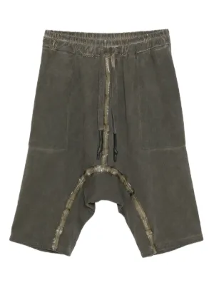 Boris Bidjan Saberi drop-crotch Drawstring Shorts | Green | FARFETCH