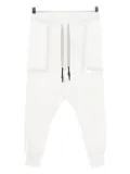 69 BY ISAAC SELLAM elasticated-waistband drop-crotch trousers - White