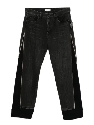 MM6 Maison Margiela ワイドデニム | ブラック | FARFETCH JP