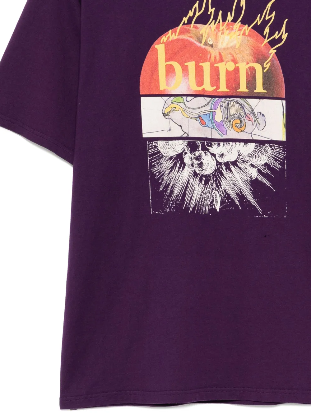 Undercover T-shirt met grafische print Paars