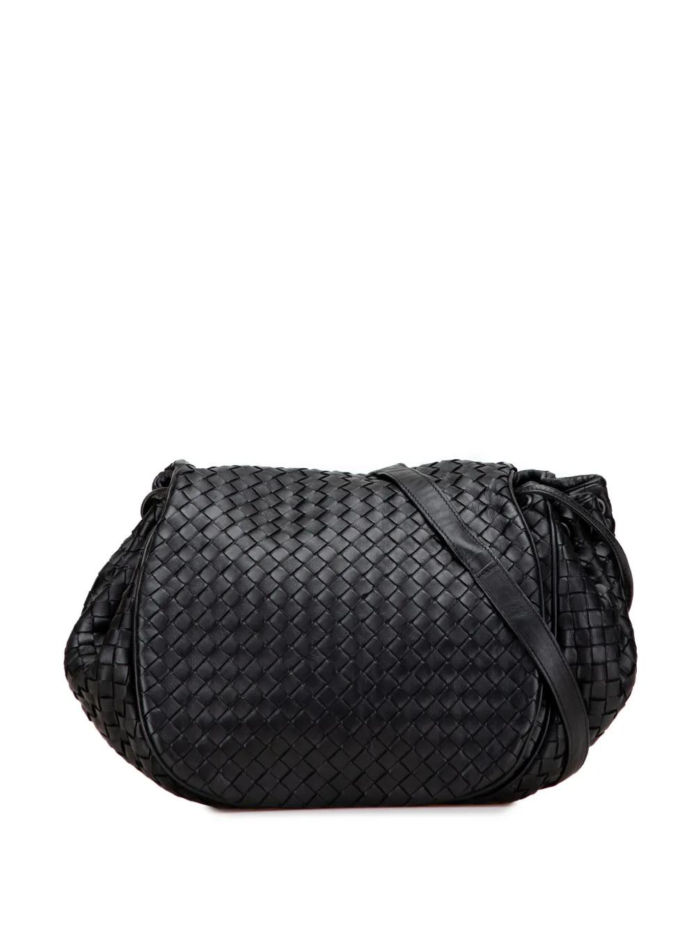 Bottega Veneta Pre-Owned 2012-2025 Nappa Intrecciato Flap crossbody bag | Black | Image 1