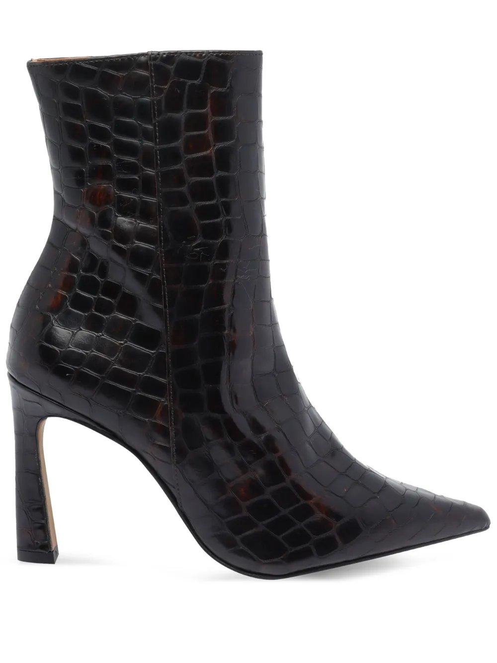 ANGEL ALARCON 95mm pointed-toe boots Brown
