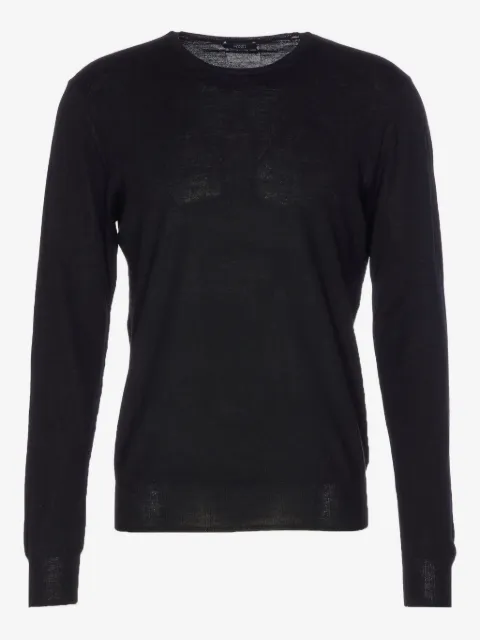 Hosio long-sleeve crew-neck sweater
