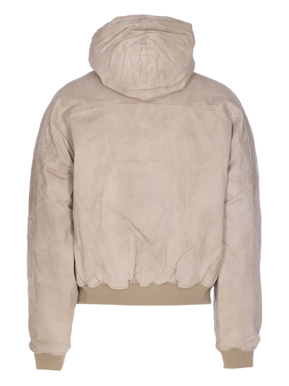 Represent Hooded Padded Bomber Jacket In Neutral