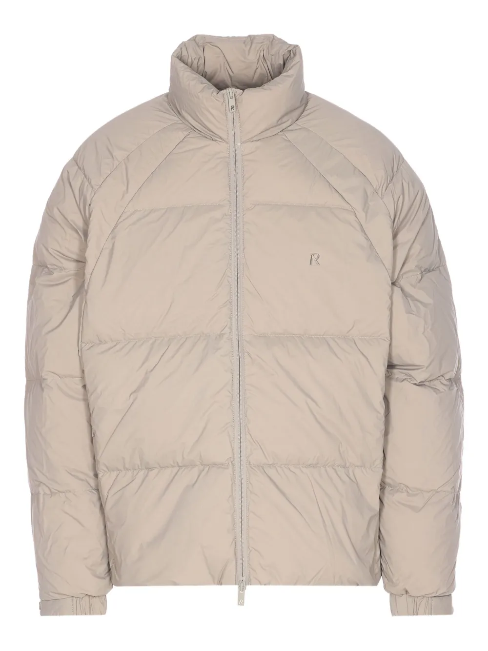 Represent Quilted Puffer Coat In Neutral