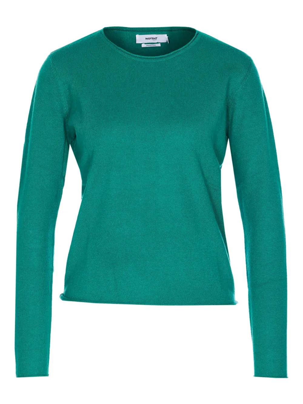Not Shy crew-neck cashmere sweater | Green | Image 1