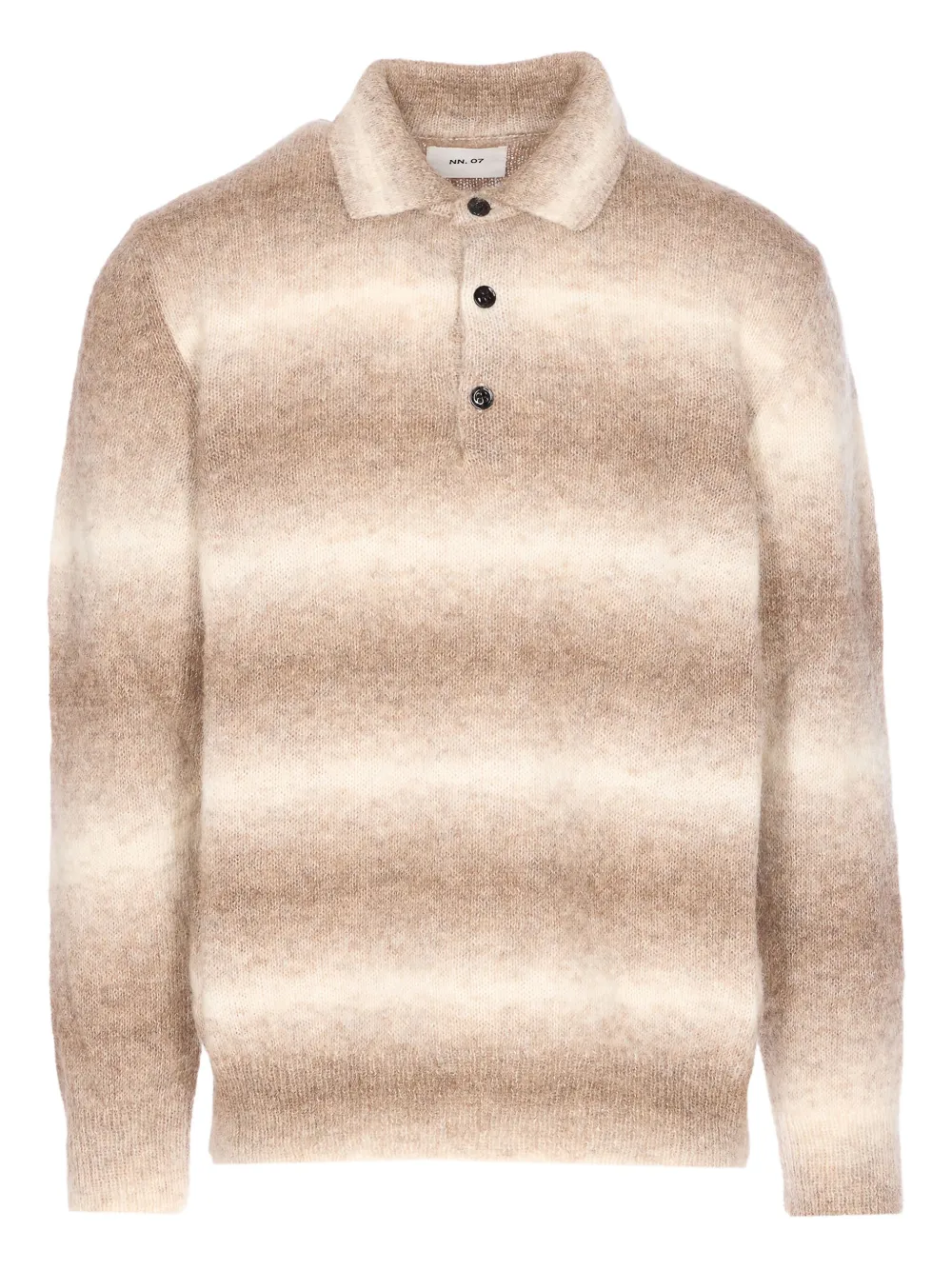 NN07 long-sleeve polo shirt | Neutrals | Image 1
