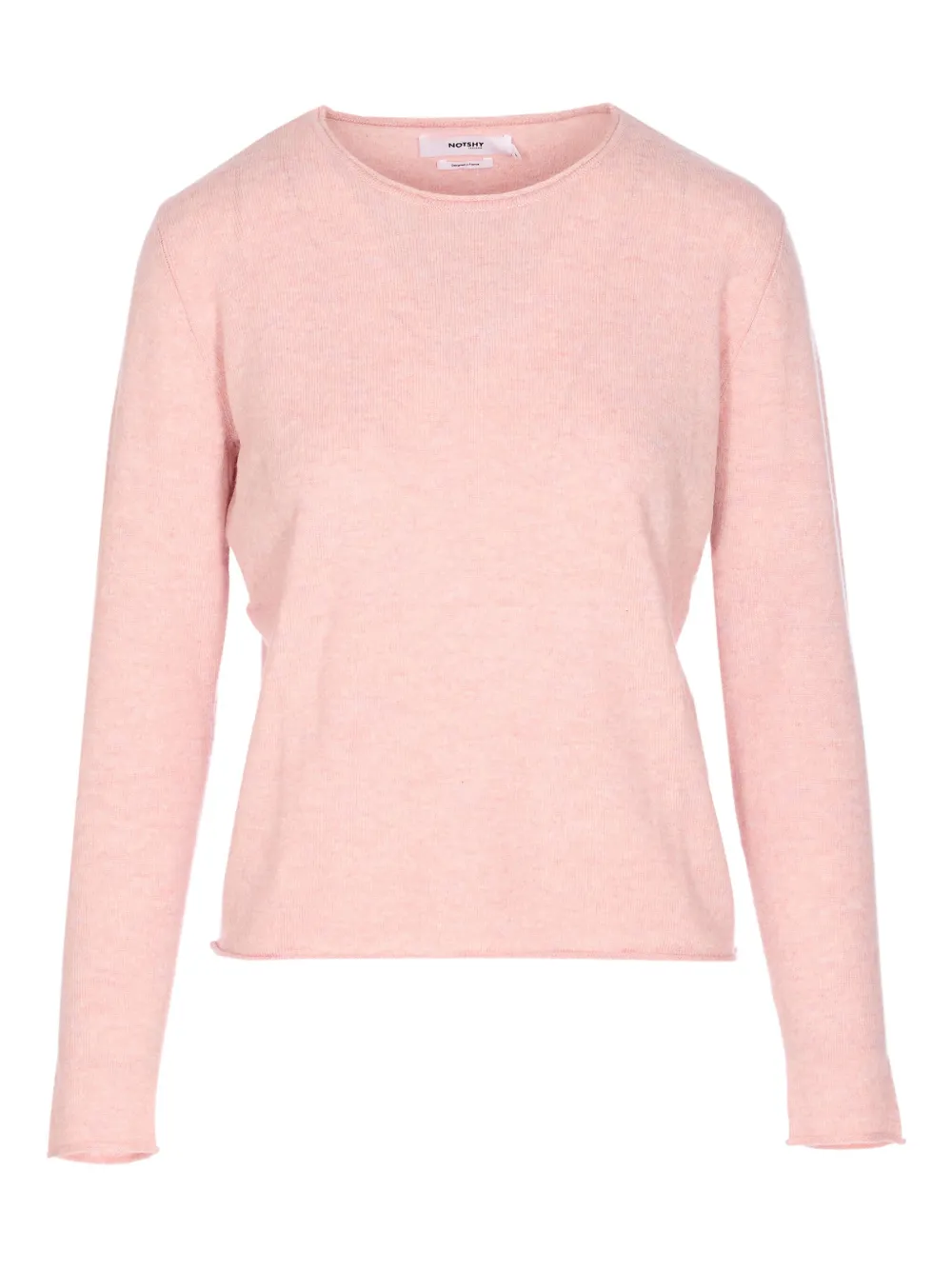 Not Shy crew-neck cashmere sweater | Pink | Image 1
