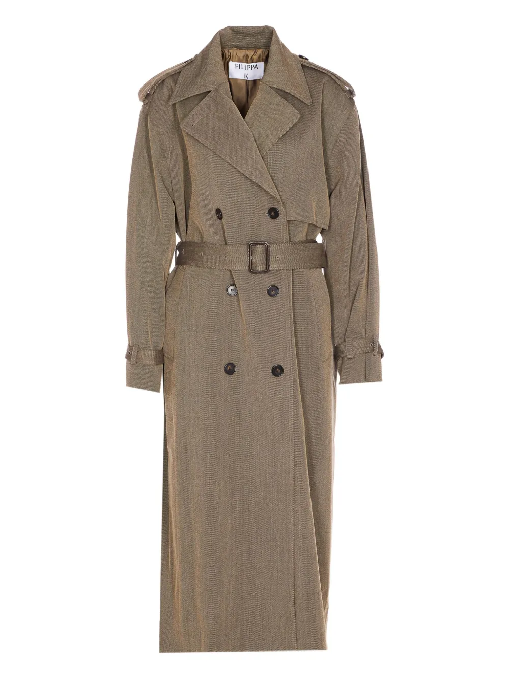 Filippa K double-breasted belted trench coat | Brown | Image 1