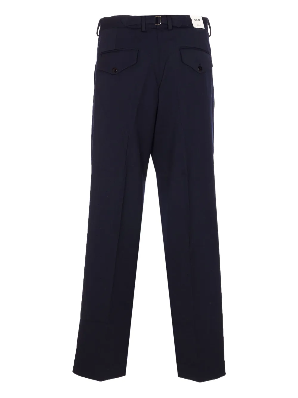 Nn07 Pleated Button Trousers In Blue