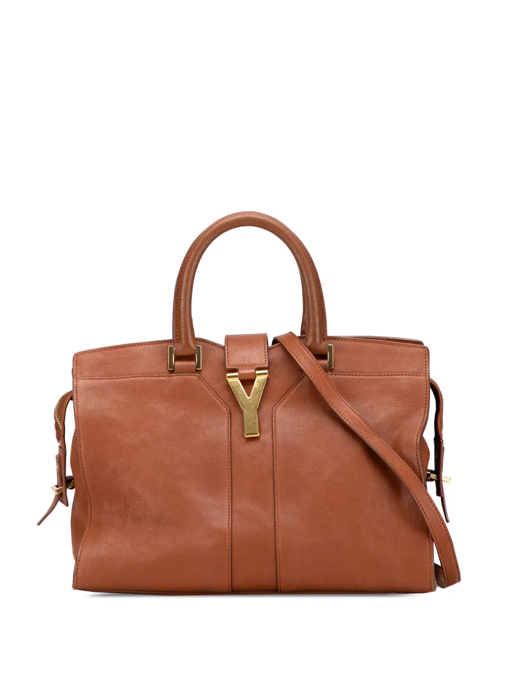 Saint Laurent Pre-Owned 2000-2012 Small Sheepskin Cabas Chyc satchel | Brown | Image 1