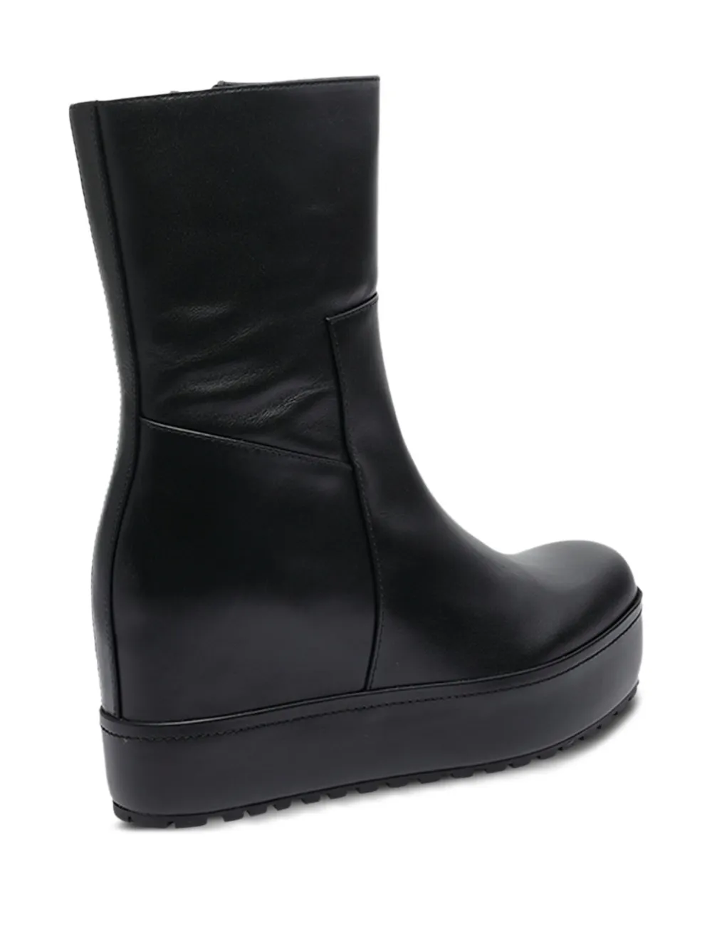 Paloma Barceló platform wedge boots Black