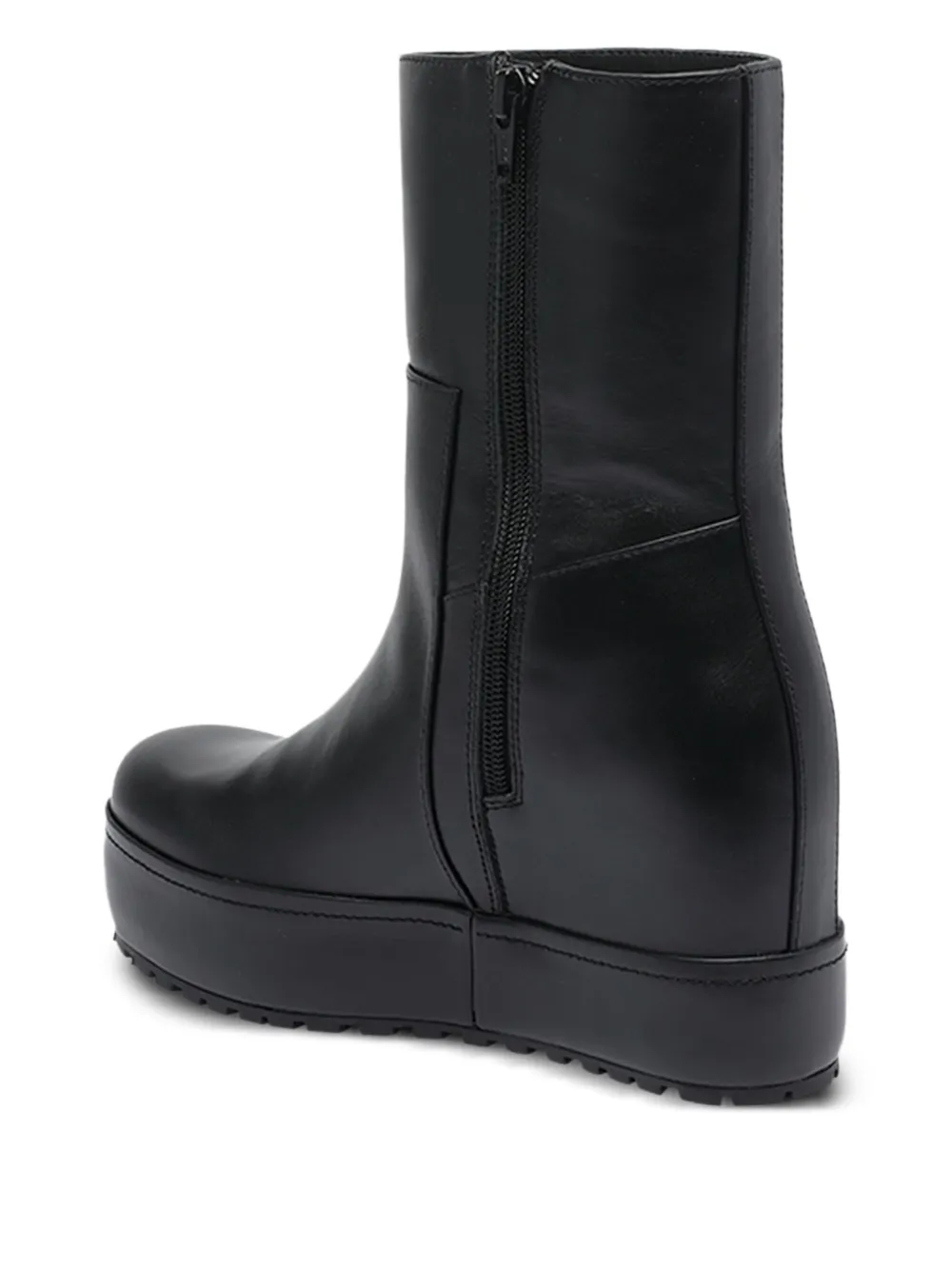 Paloma Barceló platform wedge boots Black