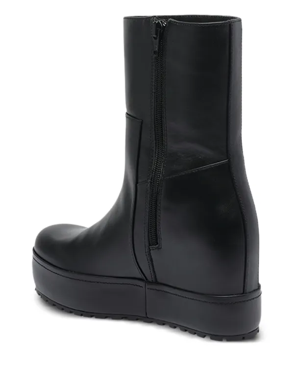 Paloma Barceló Platform Wedge Boots | Black | FARFETCH