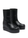 Paloma Barceló platform wedge boots - Black