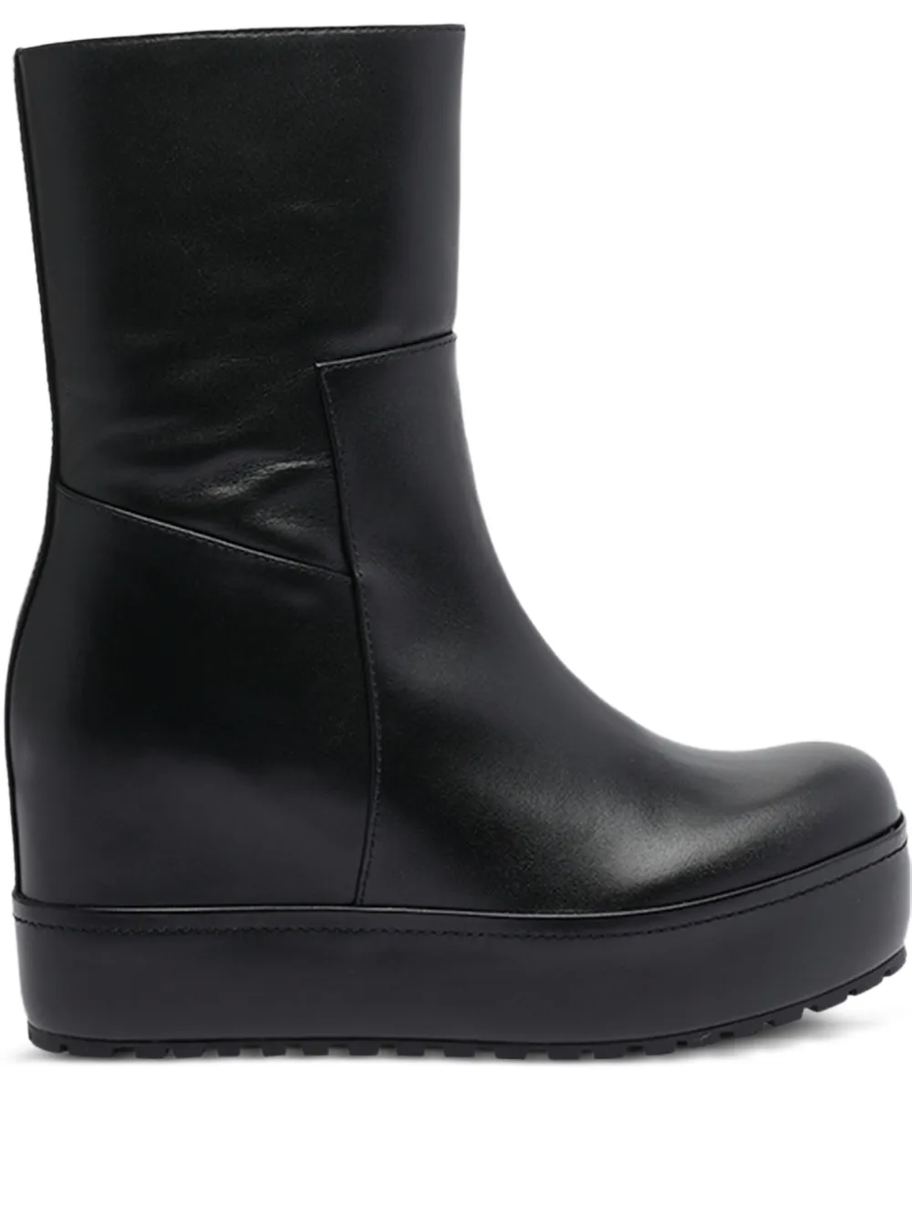 Paloma Barceló platform wedge boots Black